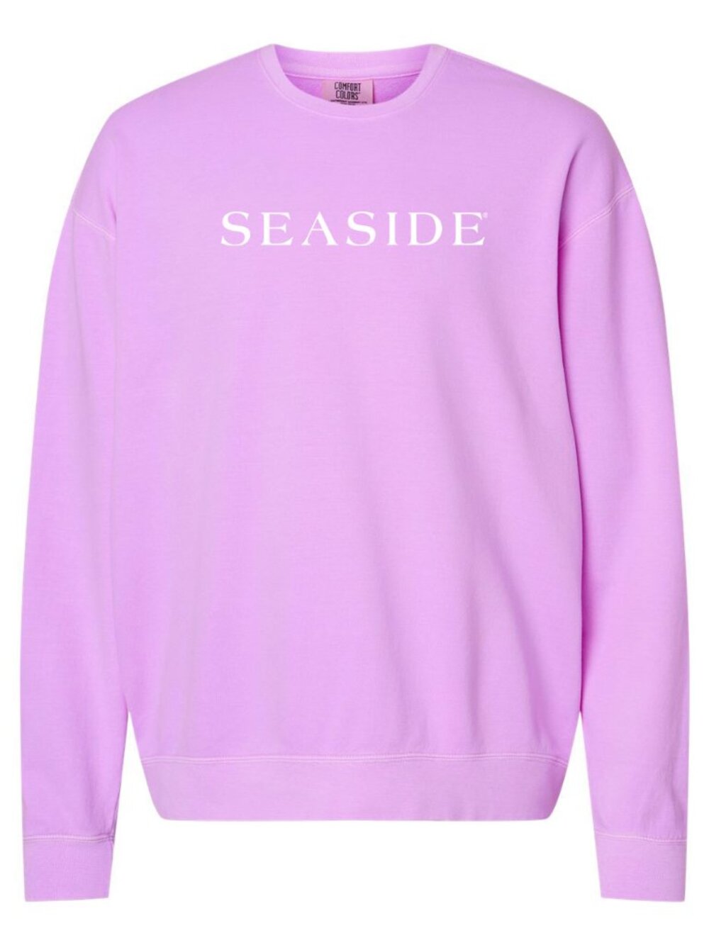 Seaside Florida Garment Dyed Comfort Colors® Lightweight Sweatshirt NEON VIOLET - Picture 7 of 7